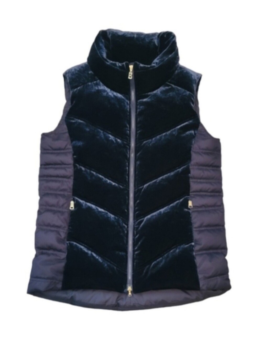 Bogner Velvet Ski Vest Size L Blue